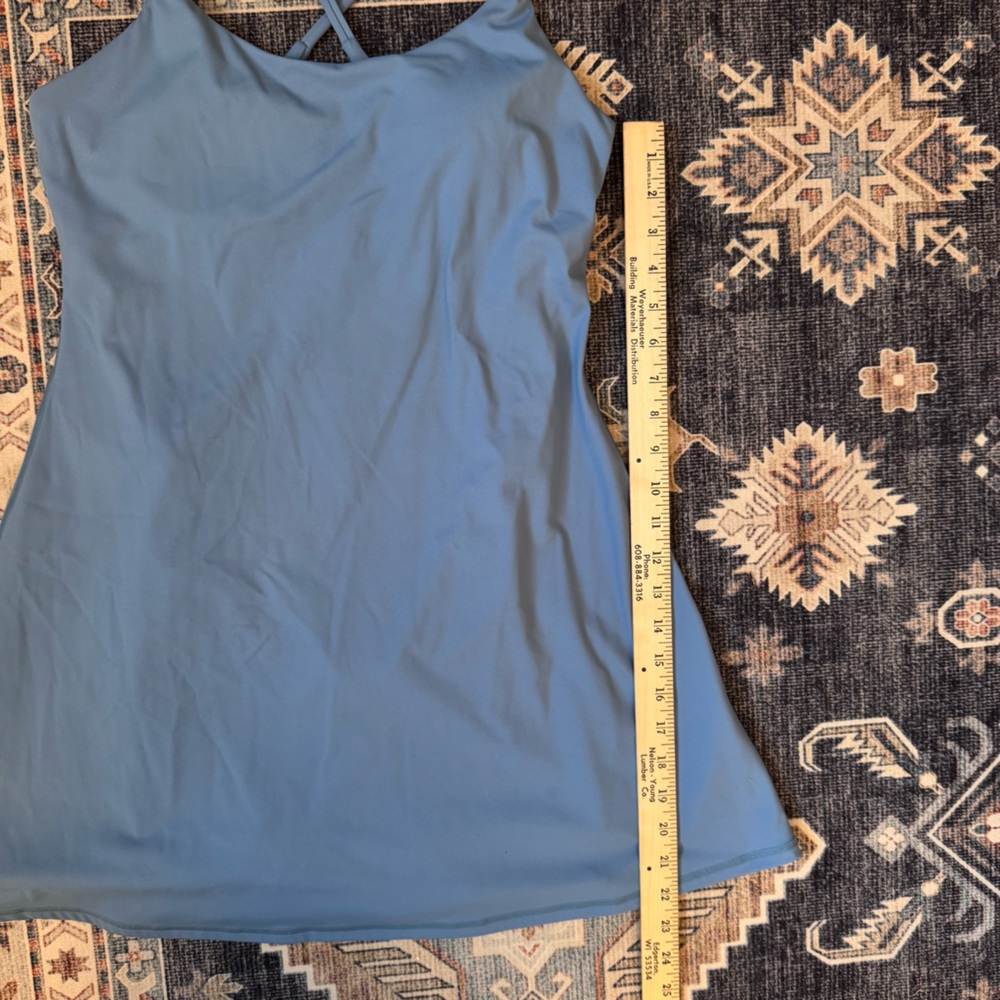 Halara SoftlyZero Plush Backless Active Dress Warm Mid Blue Athletic Size Medium - Picture 11 of 11